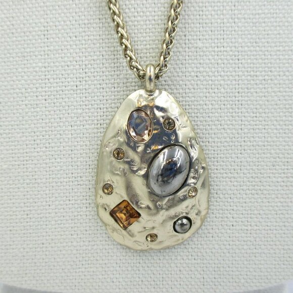 Chico's Convertible Warm Toned Triple-Strand Necklace NEW - Picture 6 of 7